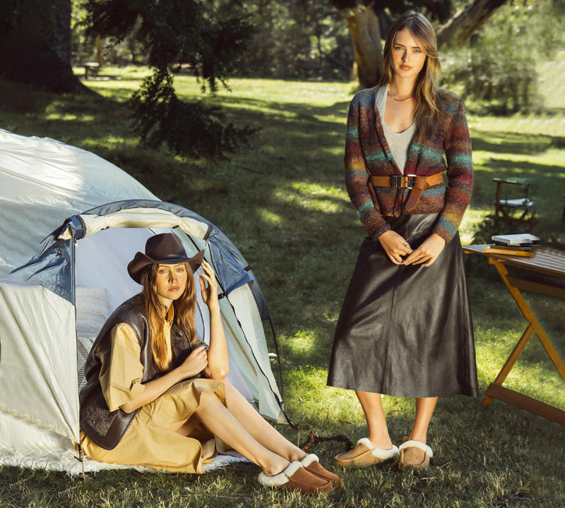 EVERAU® UGG Slippers Sheepskin Wool Ankle Moccasin Creago EVERAU