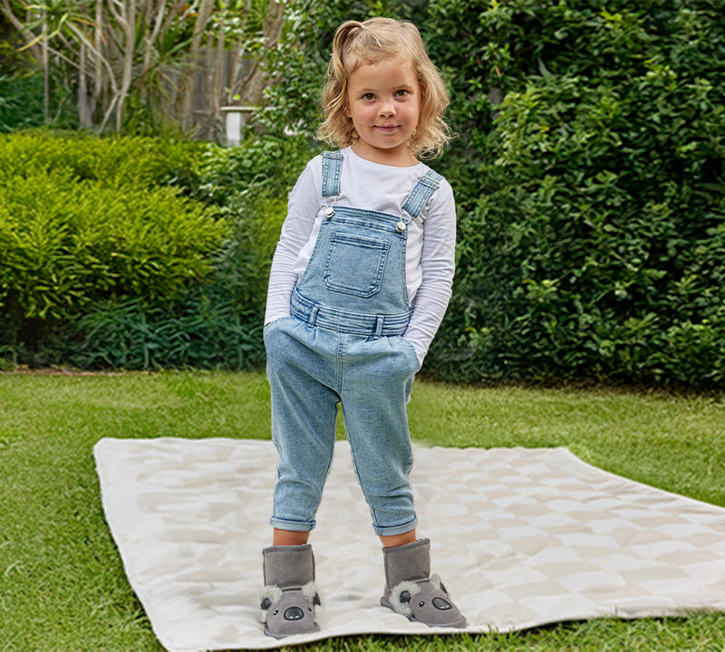 EVERAU® UGG Boots Kids Sheepskin Wool Koala Kids Plus EVERAU