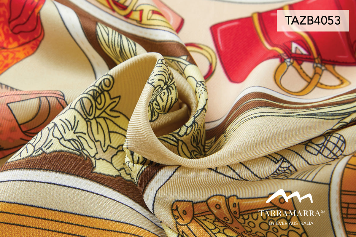TARRAMARRA® Printed Square Rayon Silk Scarf Multiple Patterns And Colours