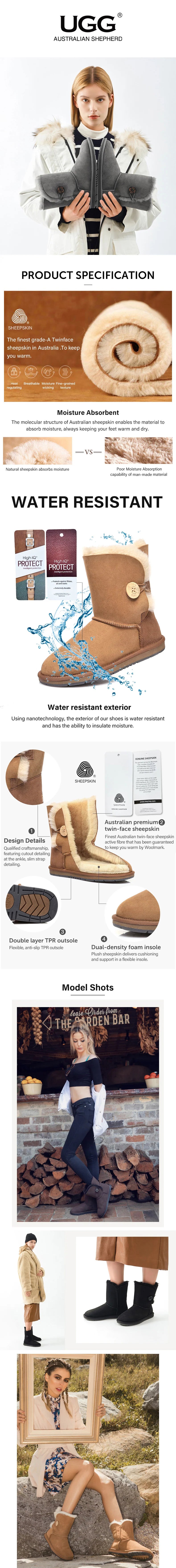 AUSTRALIAN SHEPHERD® UGG Boots Short Button