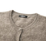 EVERAU® Yak Wool Knit Cardigan Cashmere Blend Loose Fit Morra EVERAU
