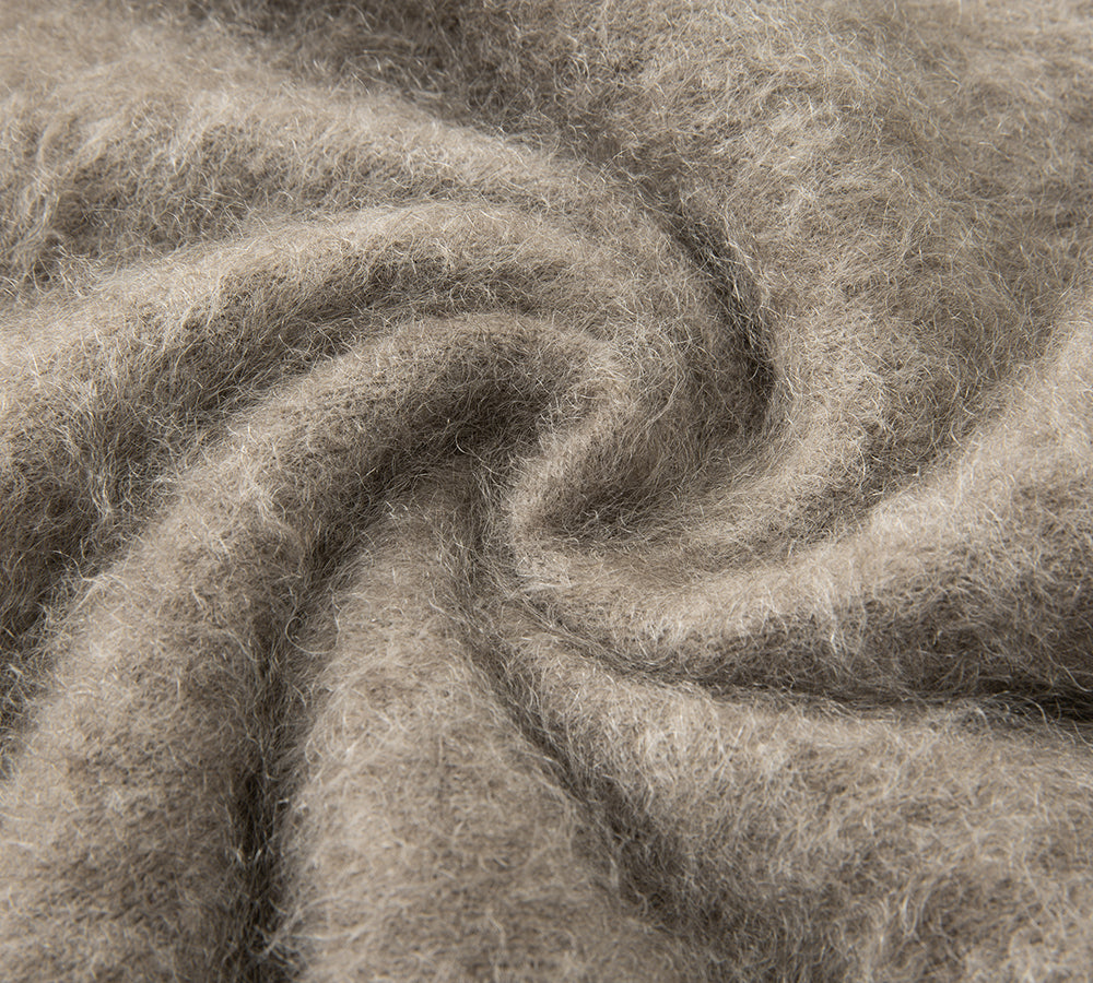EVERAU® Yak Wool Knit Cardigan Cashmere Blend Loose Fit Morra EVERAU