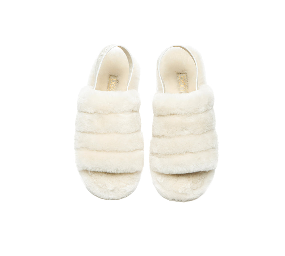 AUSTRALIAN SHEPHERD® UGG Women Fluffy Slides Puffy UGG AUSTRALIAN SHEPHERD