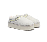 EVERAU® UGG Sheepskin Wool Plush Ankle Platform Slippers Madge