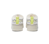 EVERAU® UGG Sheepskin Wool Plush Ankle Platform Slippers Madge