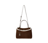 AUSTRALIAN SHEPHERD® Women Fluffy Wool Adjustable Strap Over Shoulder Tote Bag Duwel UGG AUSTRALIAN SHEPHERD