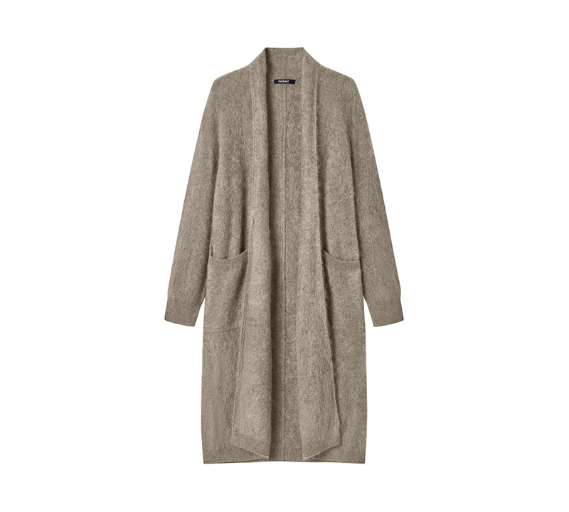 EVERAU® Women Cashmere Blend Wool Long Cardigan Grumo Coat EVERAU
