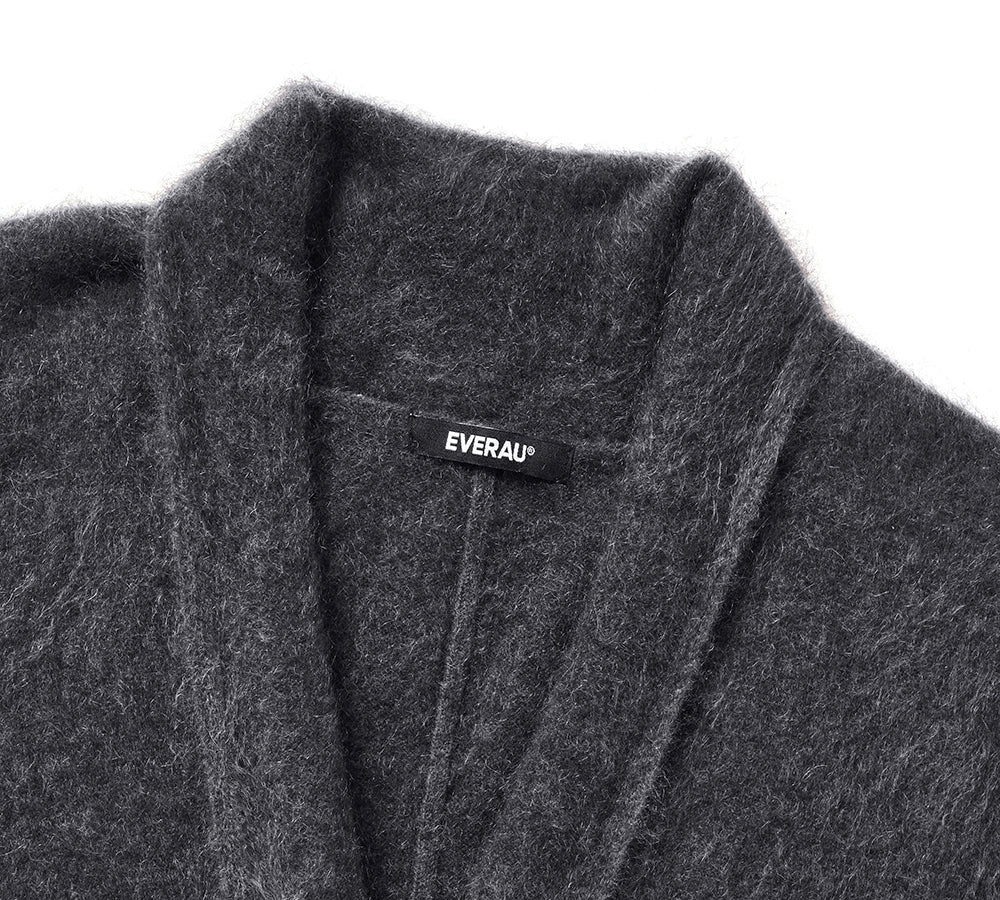 EVERAU® Women Cashmere Blend Wool Long Cardigan Grumo Coat EVERAU