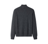 EVERAU® Wool Blend Zip-Up Jacket Stand Collar Urban Style Canver EVERAU