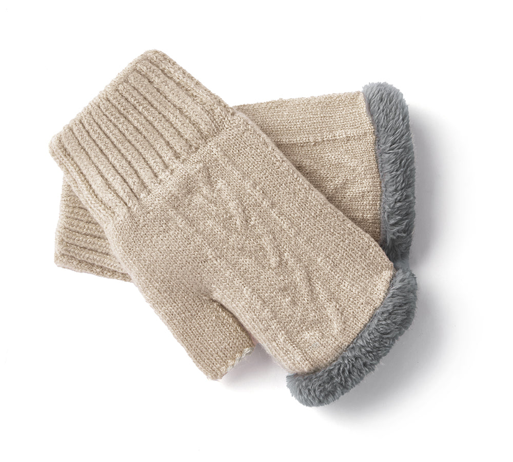 EVERAU® Fingerless Ultra Plush Knit Gloves EVERAU