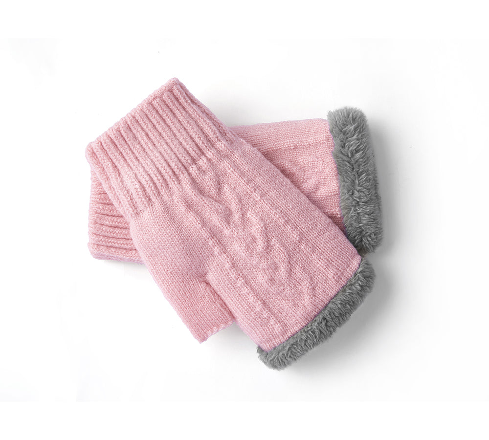 EVERAU® Fingerless Ultra Plush Knit Gloves EVERAU
