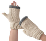 EVERAU® Fingerless Ultra Plush Knit Gloves EVERAU