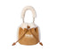 AUSTRALIAN SHEPHERD® Women Fluffy Wool Drawstring Over Shoulder Bucket Bag Ambrelle
