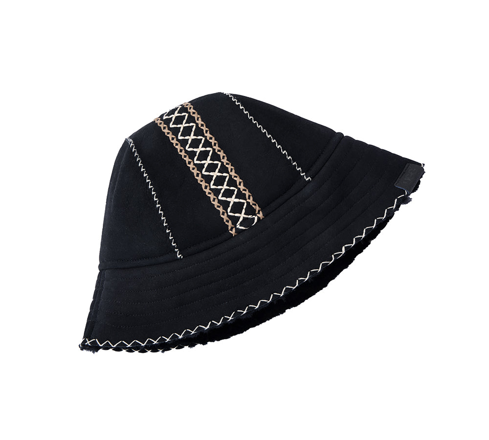 AUSTRALIAN SHEPHERD® Fluffy Sheepskin Wool Bucket Stacea Hat (Copy) UGG AUSTRALIAN SHEPHERD