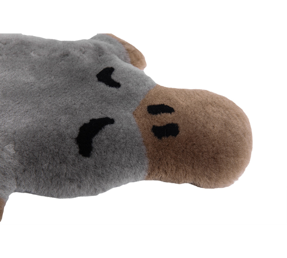 Genuine Australian Sheepskin Wool Decoration Platypus Rug Ever Australia