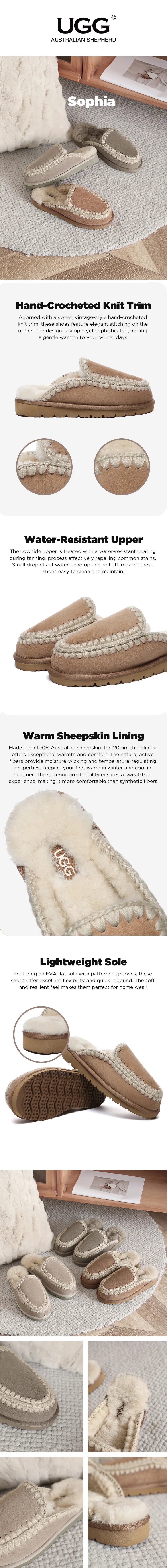 AUSTRALIAN SHEPHERD® UGG Slippers Women Sophia