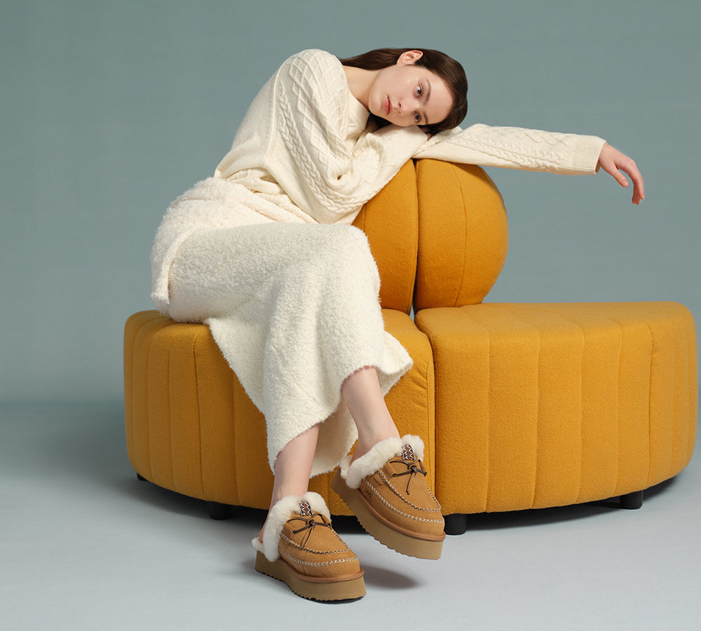 AUSTRALIAN SHEPHERD® UGG Slippers Women Platform Sammy