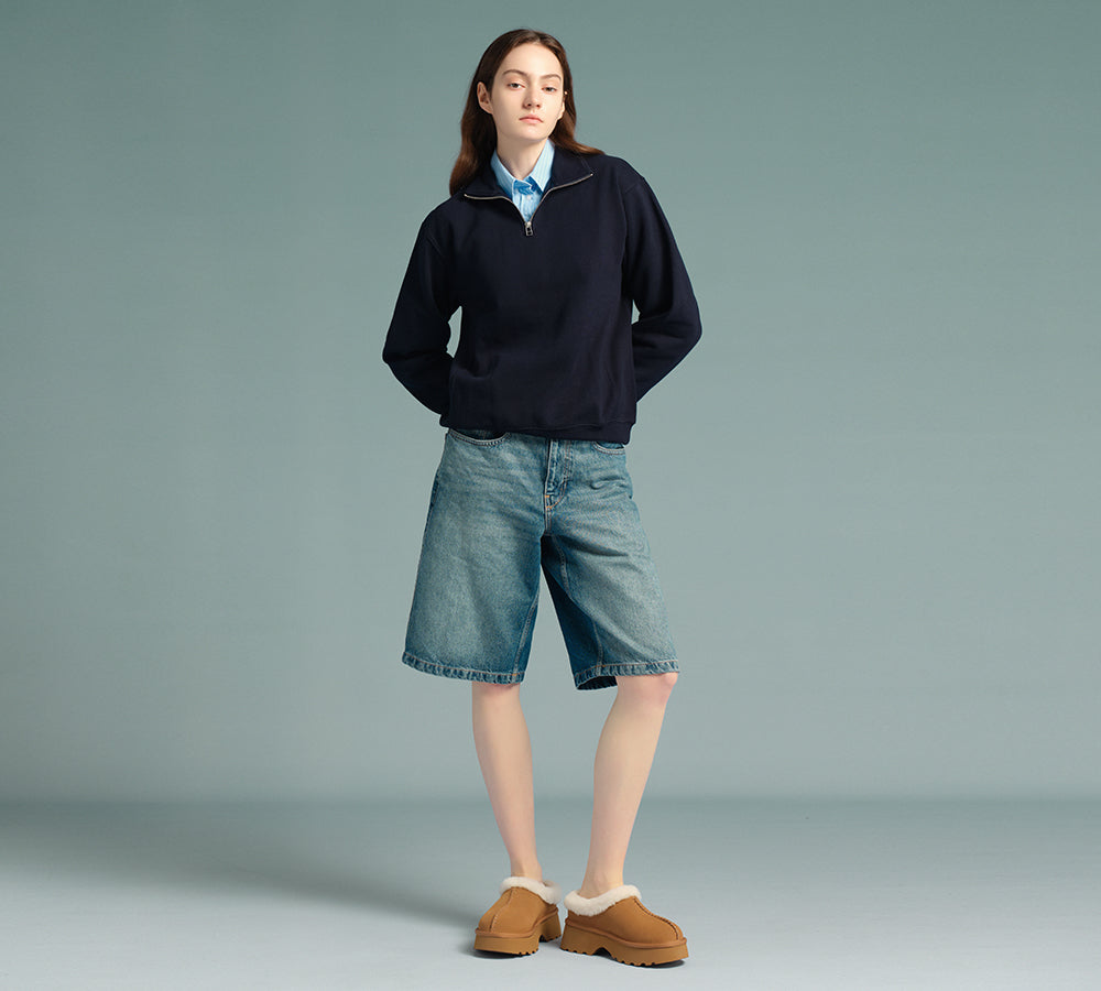 AUSTRALIAN SHEPHERD® UGG Slippers Sheepskin Wool Ankle Chunky Platform Adrian UGG AUSTRALIAN SHEPHERD