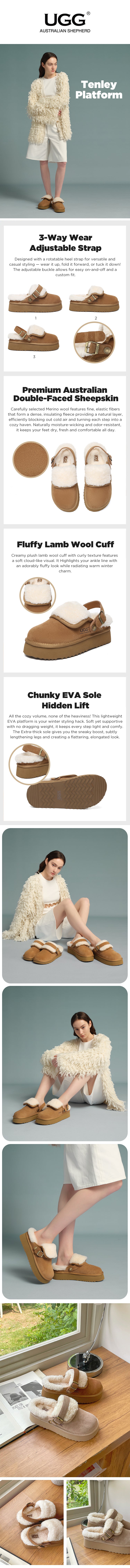 AUSTRALIAN SHEPHERD® UGG Slippers Platform Tenley
