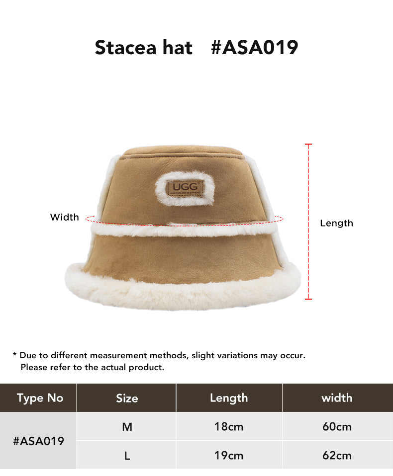 AUSTRALIAN SHEPHERD® Fluffy Bucket Hat Stacea size chart