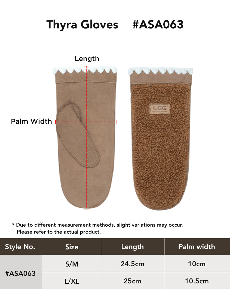 AUSTRALIAN SHEPHERD® Wool Gloves Thyra size chart