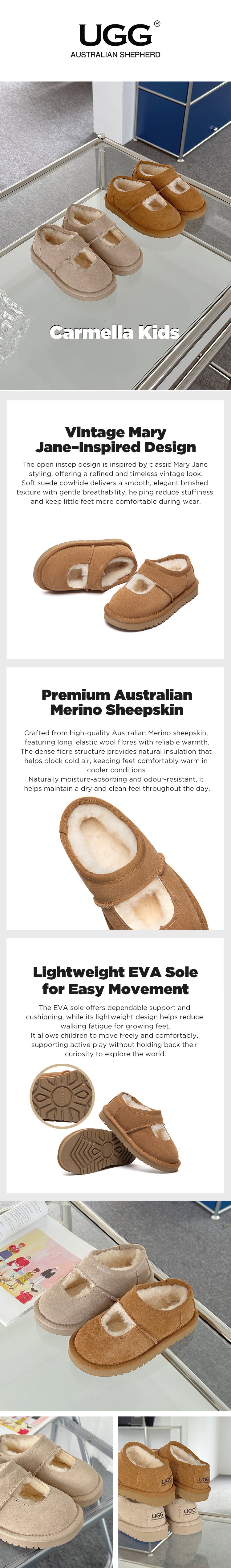 AUSTRALIAN SHEPHERD® UGG Slippers Kids Carmella