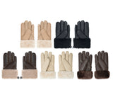 AUSTRALIAN SHEPHERD® Leather Fluffy  Stitching Gloves UGG AUSTRALIAN SHEPHERD