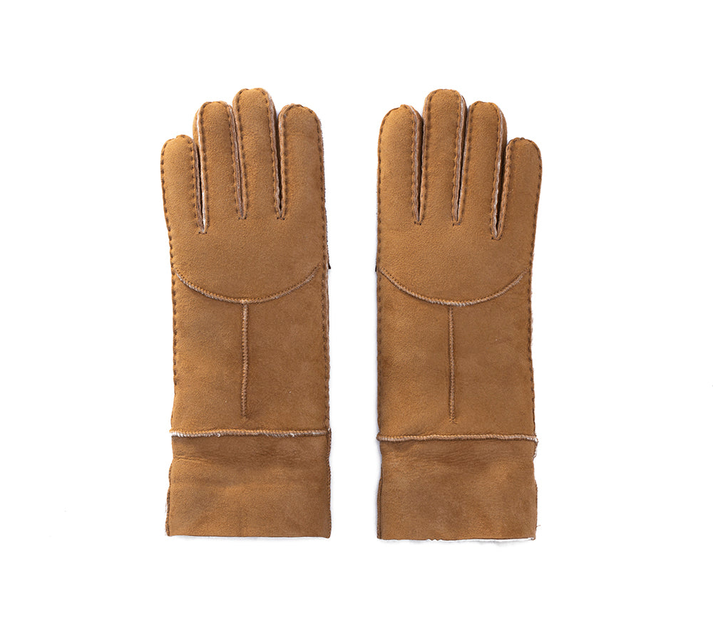 EVERAU® Ladies Gloves Fluffy Sheepskin Wool Stacey - UGG EXPRESS