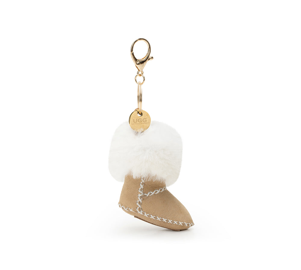 AUSTRALIAN SHEPHERD® UGG Keychain Sheepskin Fluffy Boris UGG AUSTRALIAN SHEPHERD