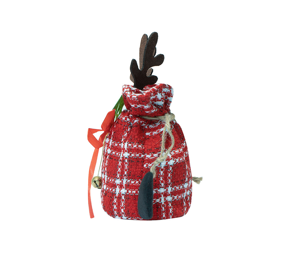 EVERAU® Festive Holiday Pouch Reindeer Christmas Gift Bag EVERAU