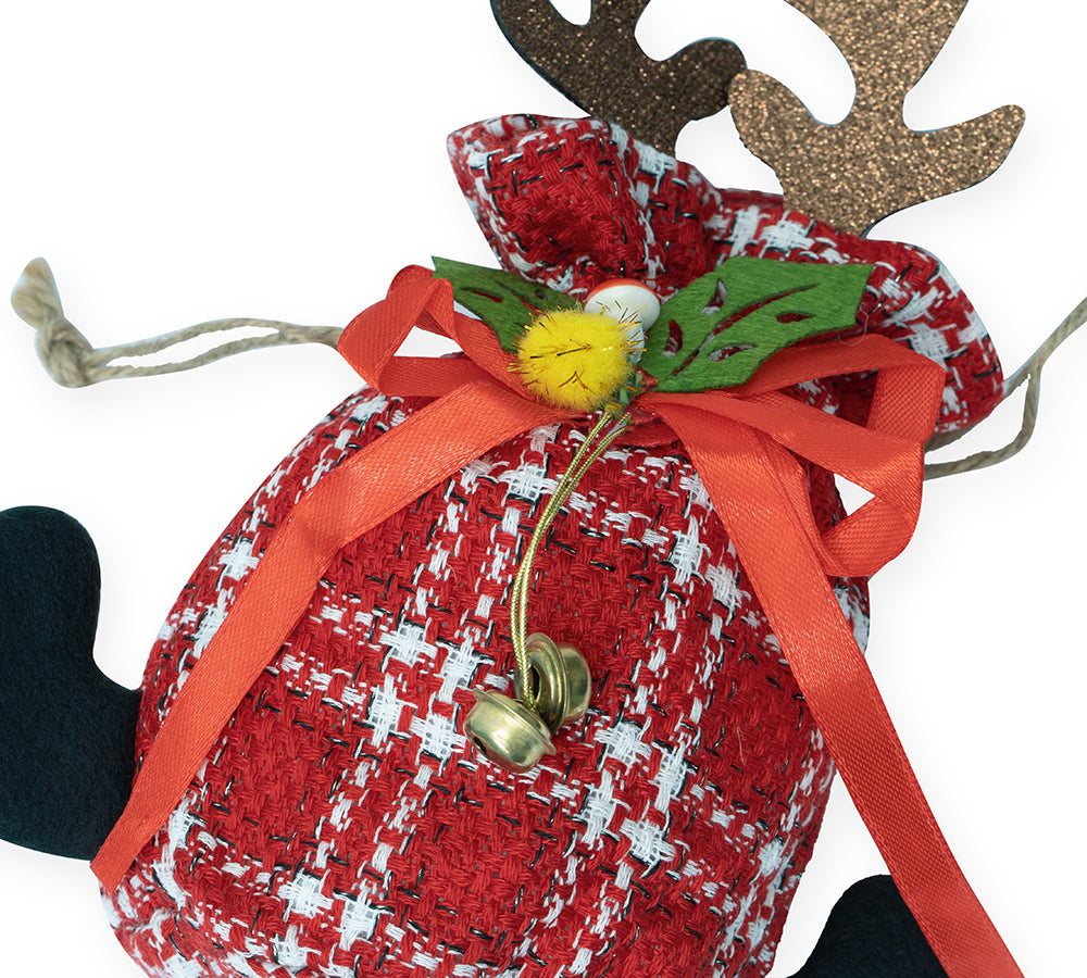 EVERAU® Festive Holiday Pouch Reindeer Christmas Gift Bag EVERAU