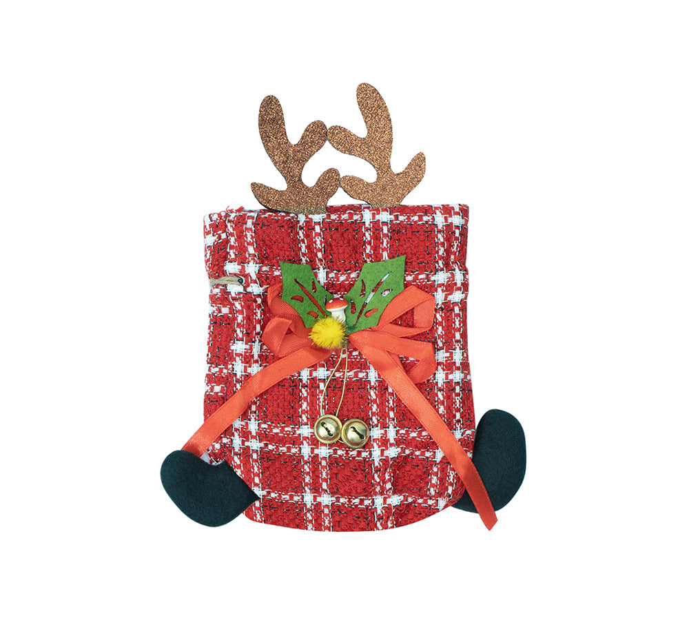 EVERAU® Festive Holiday Pouch Reindeer Christmas Gift Bag EVERAU