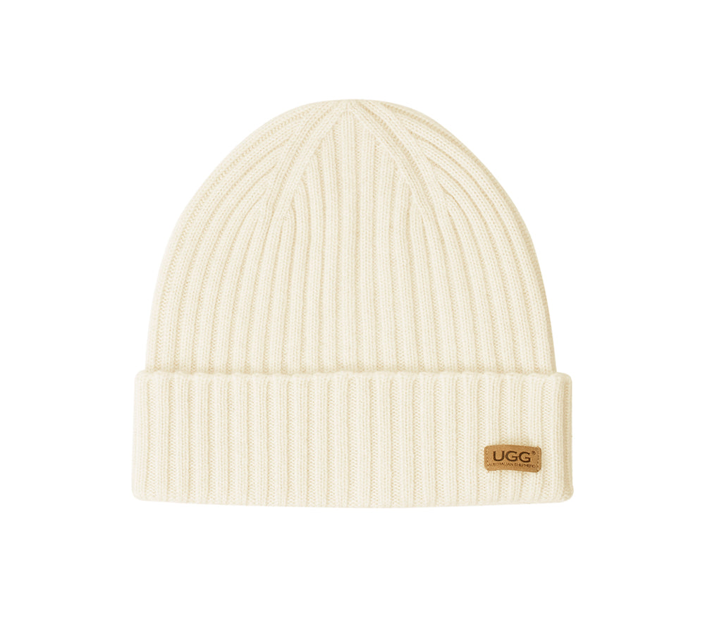 AUSTRALIAN SHEPHERD® 100% Wool Plain Beanie Solin UGG AUSTRALIAN SHEPHERD
