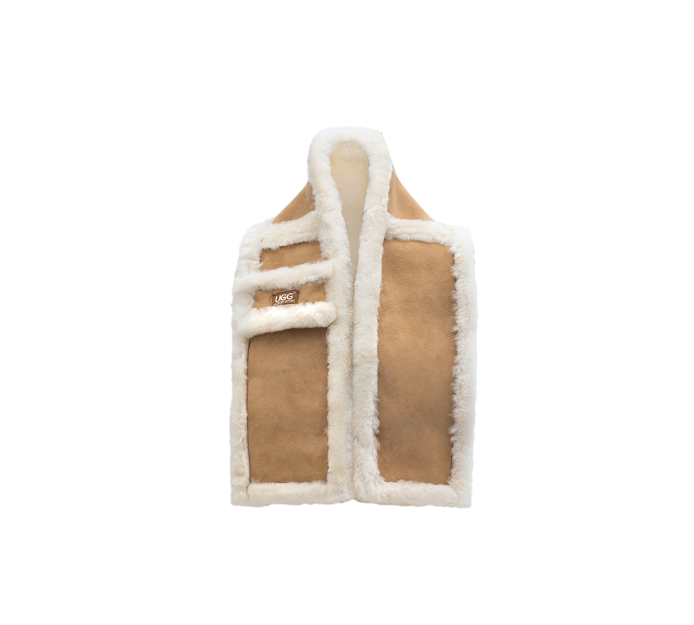 AUSTRALIAN SHEPHERD® Fluffy Shearling Scarf Puni