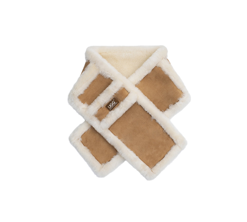 AUSTRALIAN SHEPHERD® Fluffy Shearling Scarf Puni