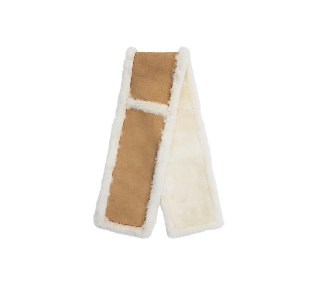 AUSTRALIAN SHEPHERD® Fluffy Shearling Scarf Puni