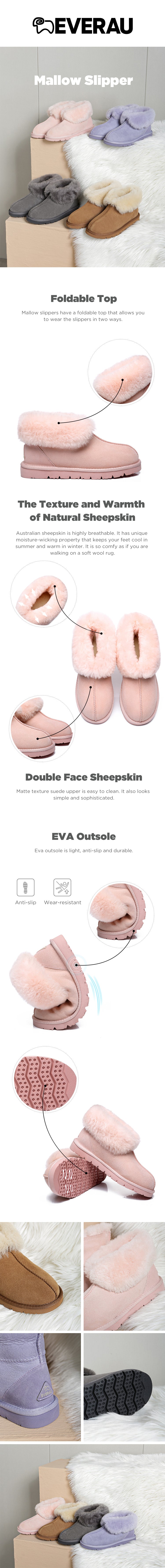 EVERAU® UGG Slippers Mallow