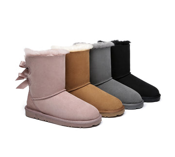 EVERAU® UGG Boots Women Short Back Bow EVERAU