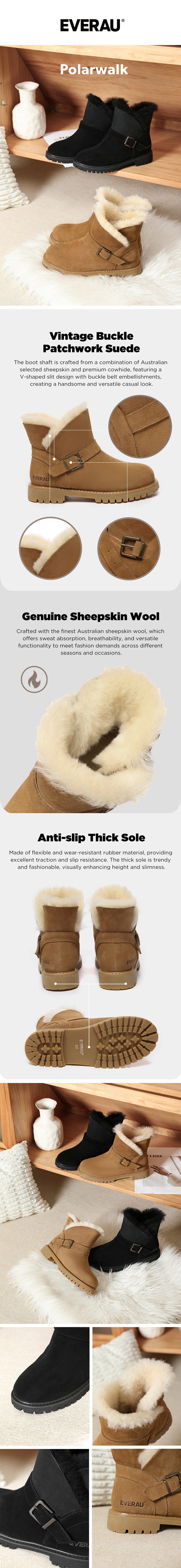 EVERAU® UGG Boots Women Polarwalk