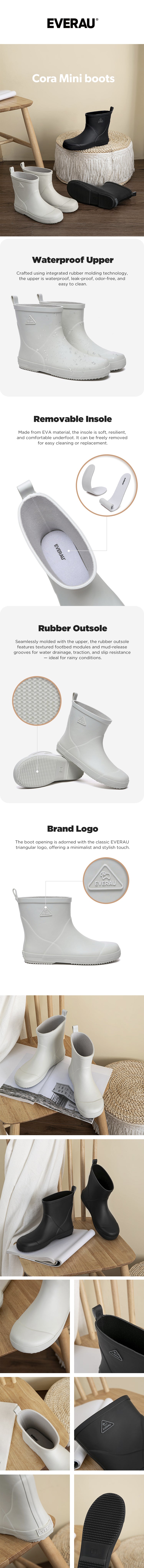 EVERAU® Women Rainboots Mini Cora