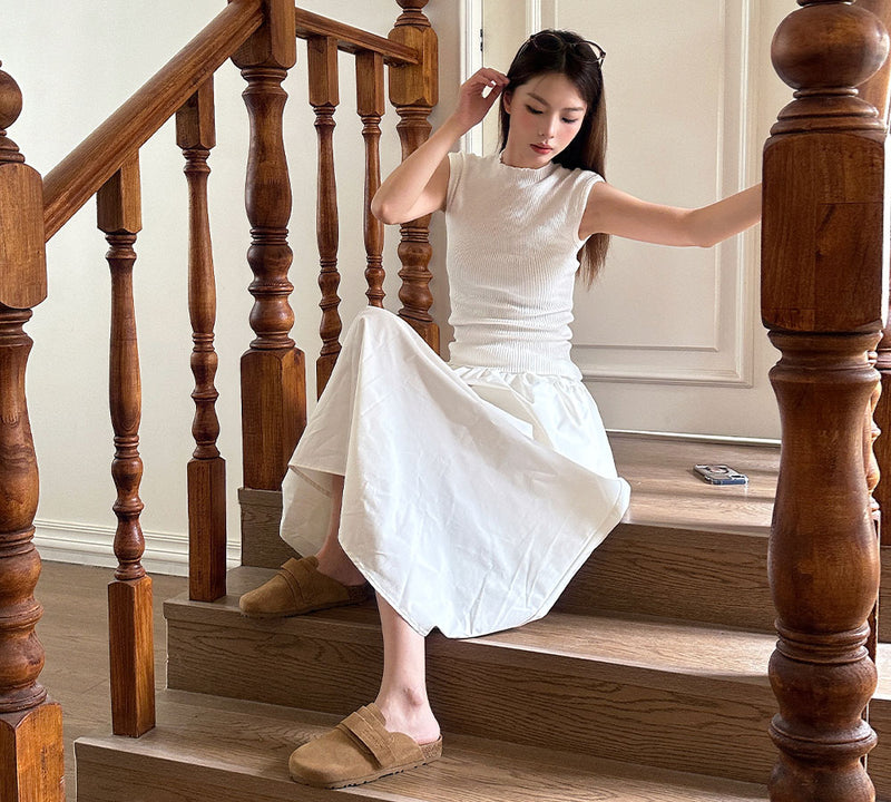 EVERAU® Double Adjustable Strap Embossed Slip-on Summer Flat Clog Slides Skyler