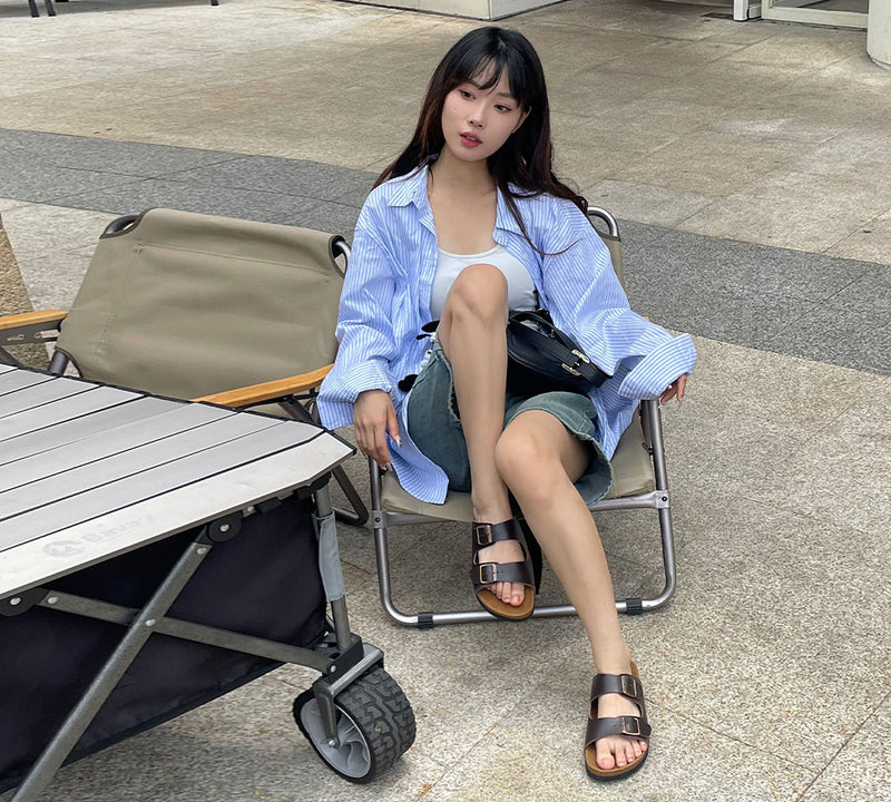 EVERAU® Adjustable Strap Summer Beach Mick Sandal Slides