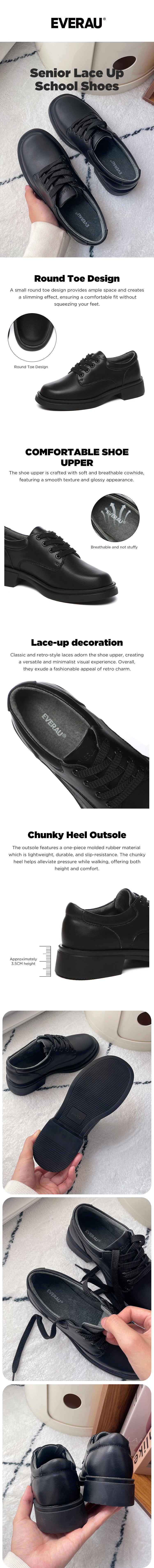 EVERAU® Senior Kids School Shoes