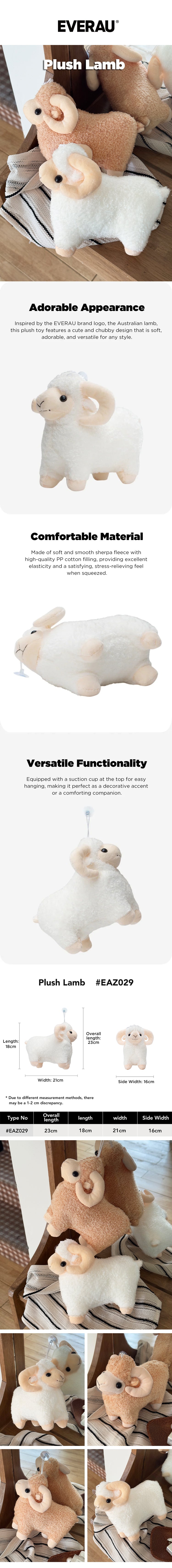EVERAU® Cute Plush Lamb Toy