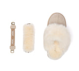 AUSTRALIAN SHEPHERD® UGG Slippers Removable Strap Fluffy Platform Nordell UGG AUSTRALIAN SHEPHERD