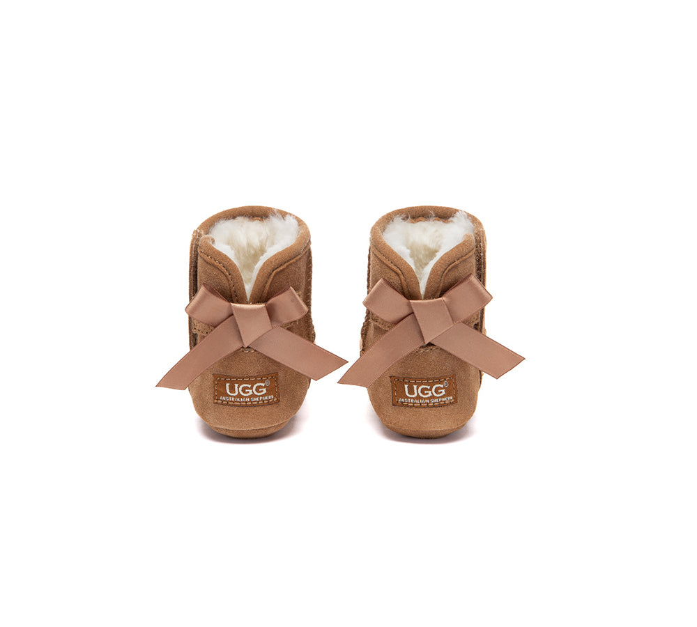 AUSTRALIAN SHEPHERD® UGG Boots Baby Booties Back Bow Gift Set Ribelle UGG AUSTRALIAN SHEPHERD