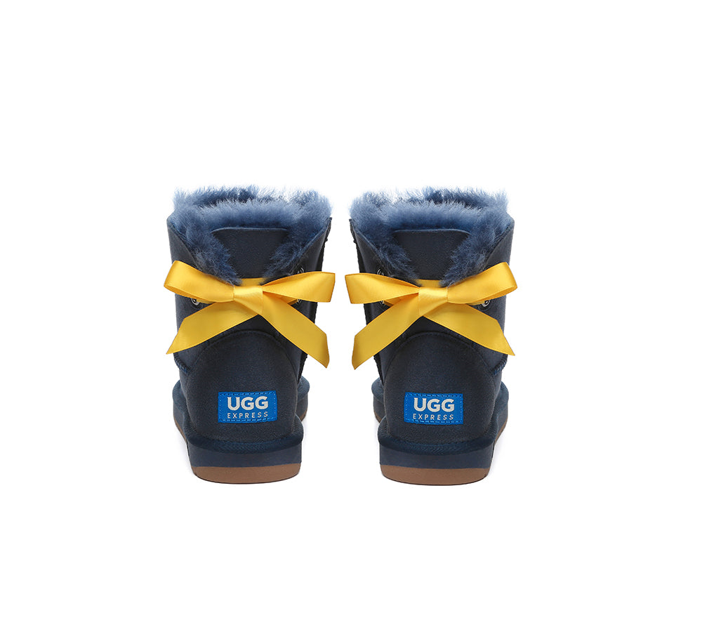 UGG EXPRESS® Beyond Blue UGG Boots Mini Back Bow