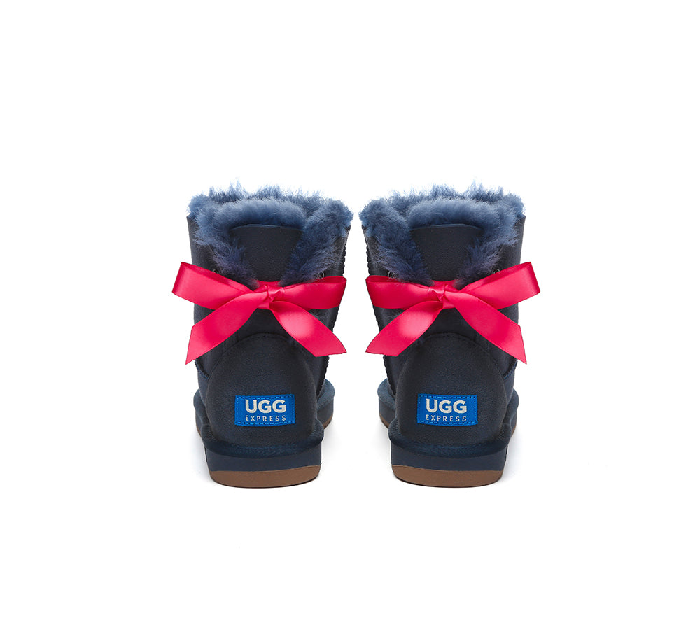 UGG EXPRESS® Beyond Blue UGG Boots Mini Back Bow