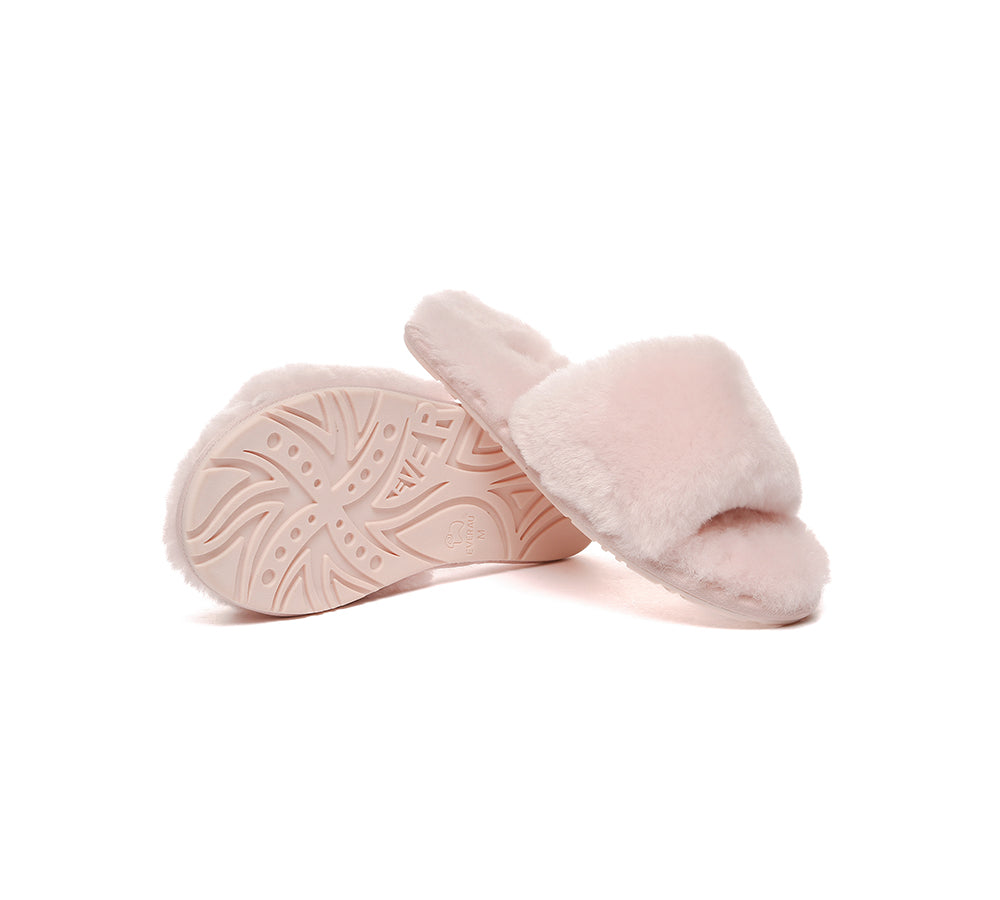 EVERAU® UGG Women Fluffy Slides Nala
