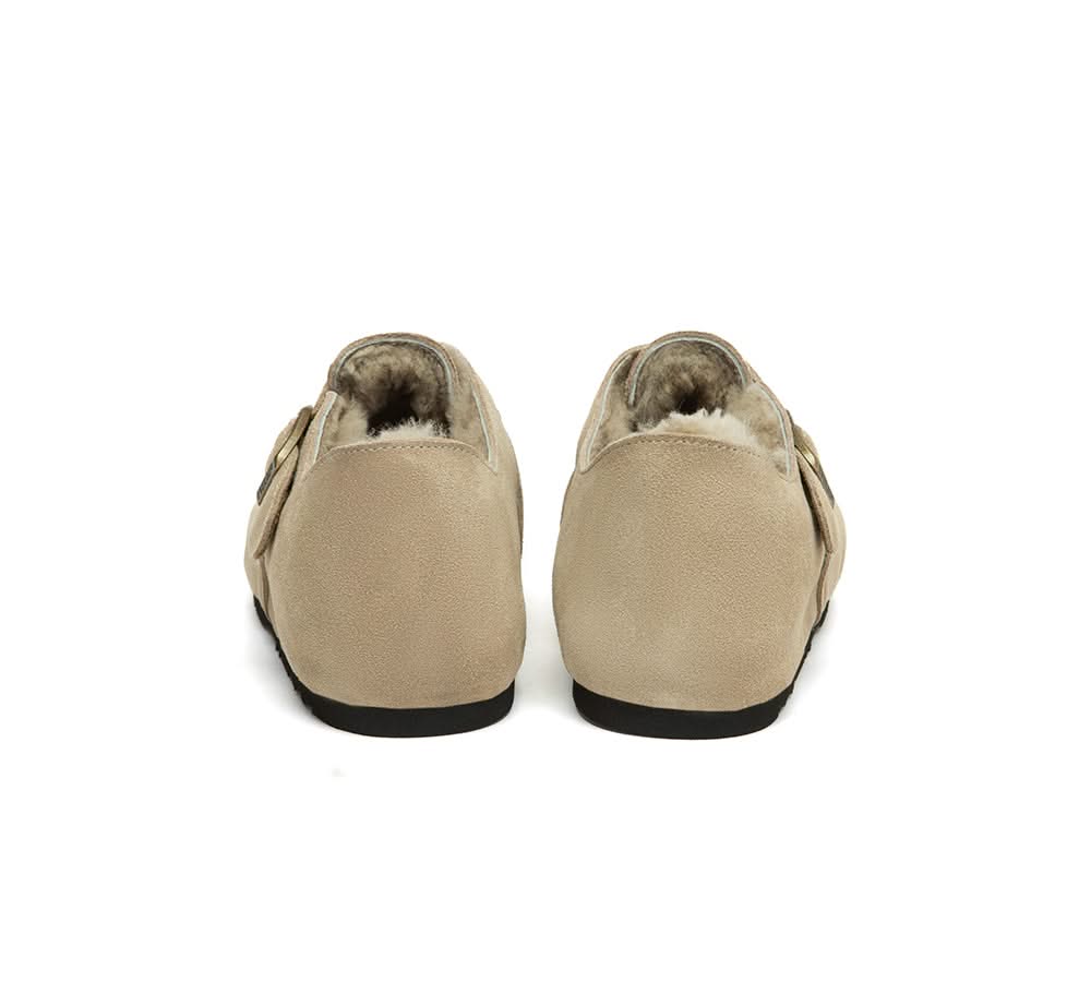 AUSTRALIAN SHEPHERD® UGG Slippers Sheepskin Wool Birkenstock Adjustable Hazora EVERAU